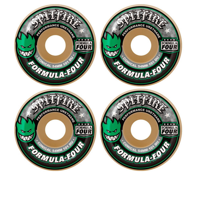 Spitfire - F4 101 Conical Green Print 54mm