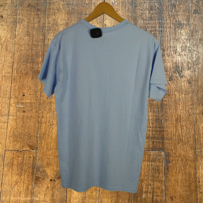 Nineties small logo tee (blue/white)