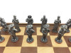 Three Musketeers Antique Finish Chess side closeup