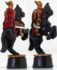 The Bright Host Fantasy Chess pieces if cast and painted. Sample painted by Ulf Debelius.