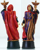 The Bright Host Fantasy Chess pieces if cast and painted. Sample painted by Ulf Debelius.