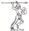 Indian ( Native American ) throwing spear