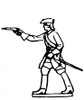 18th Century Soldier with pistol