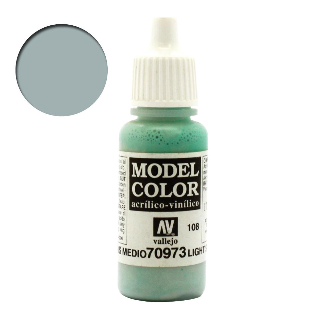 Vallejo Model Color LIGHT SEA GREY Acrylic Paint 70973 – ARCANE Scenery and  Models