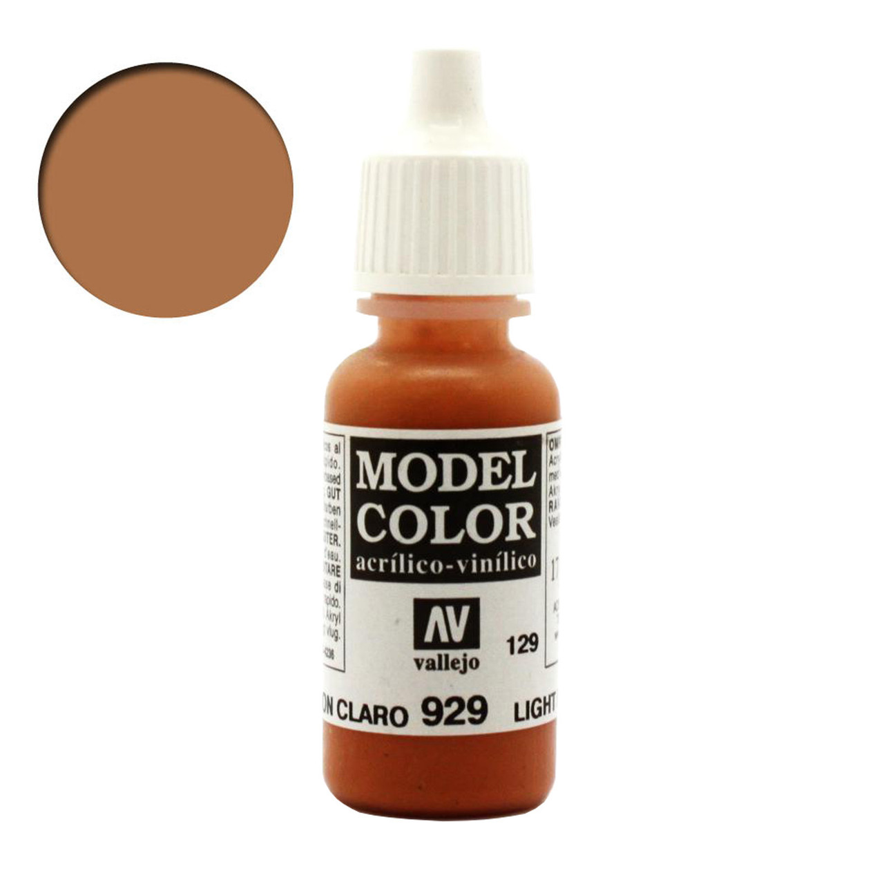 Light Brown Vallejo Model Color Acrylic Paint 70929 / 129