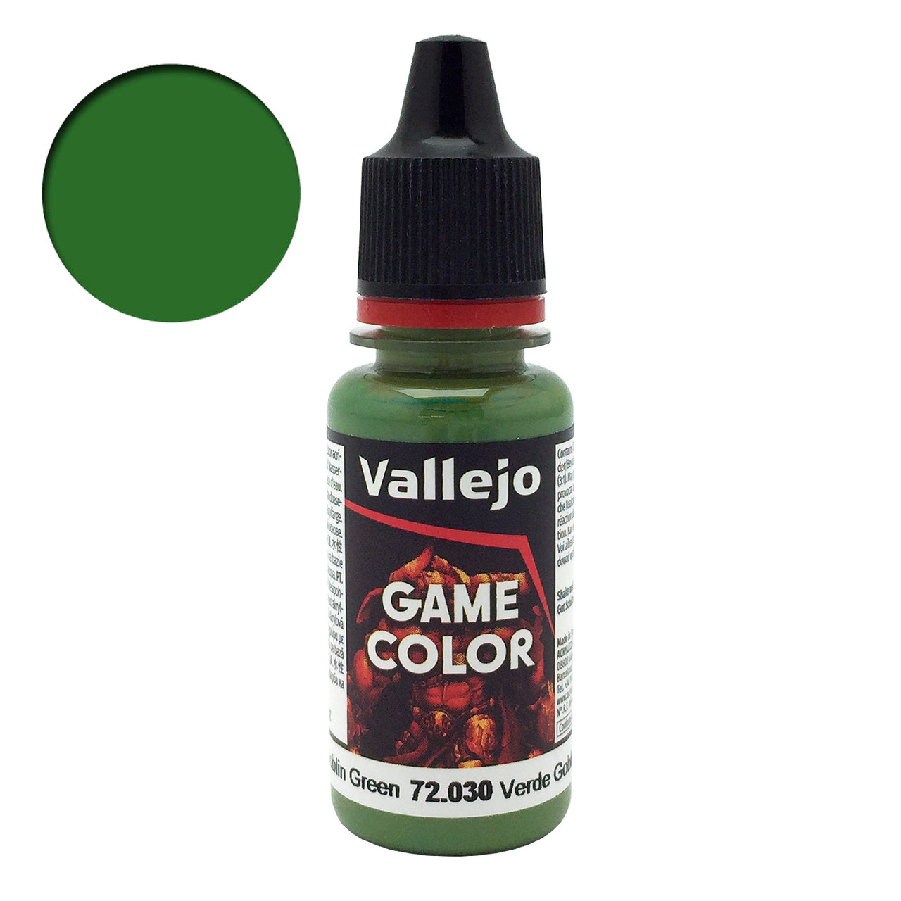 Vallejo Paint Game Color Sick Green 72029 (*See Per Order Flat Rate  Shipping)