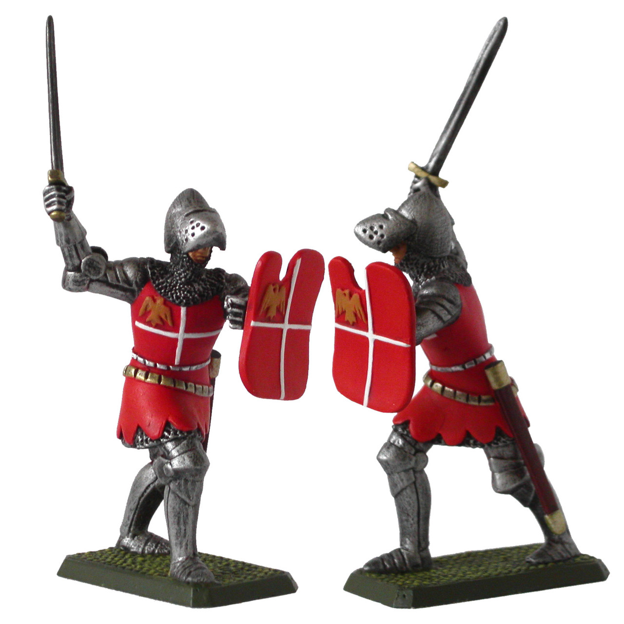 54mm Medieval Knights metal casting rubber Prince August moulds molds PA420 