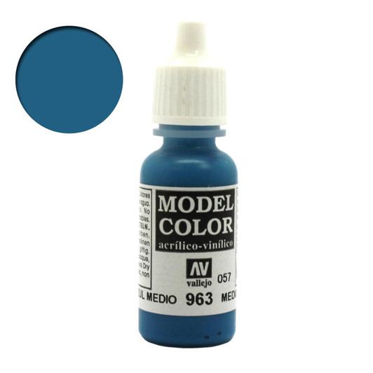 Vallejo Model Color Medium Blue Acrylic Paint 70963
