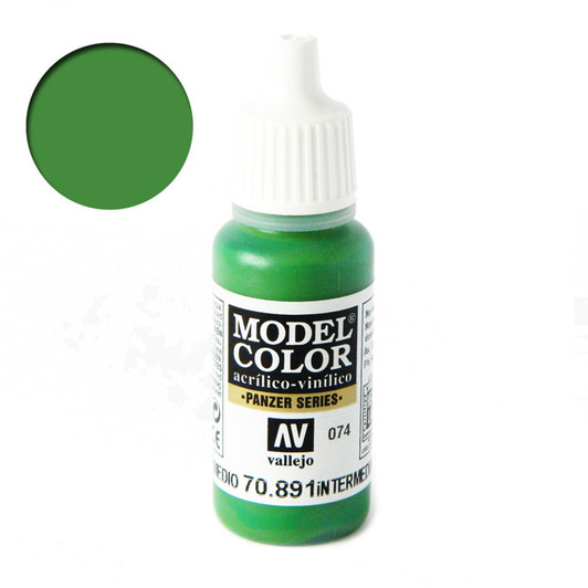 Vallejo Model Color Intermediate Green Acrylic Paint 70891