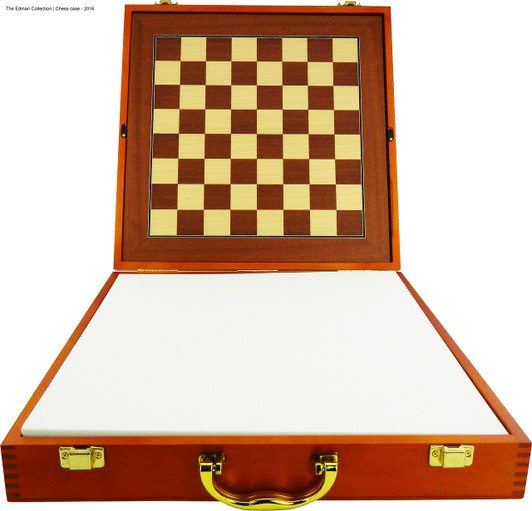 This shows where the chess board can be inserted to store with the case.