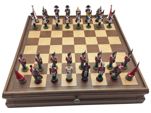 Battle of Waterloo chess Set Hand Painted