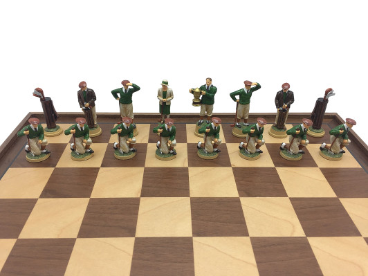 Roaring 20's Golf Chess Green Side - Hand Painted.
