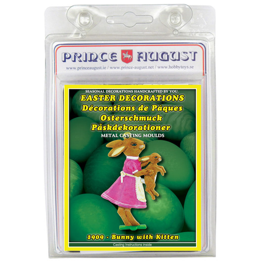 Easter Decoration Mould - Bunny with Kitten blister Easter Decoration Mould - Bunny with Kitten blister