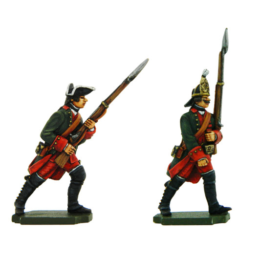 PA3112 Seven Years War Russia: Infantry Grenadier and Musketeer in Winter Uniform