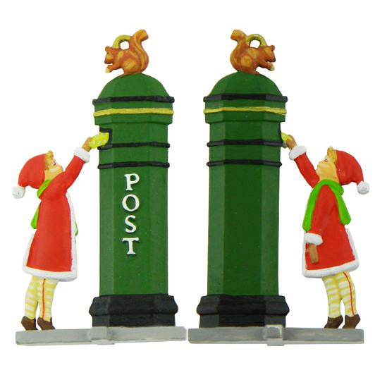 Posting Presents - Christmas Decoration if cast and painted (green box)