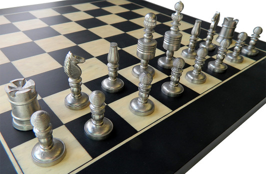 Barleycorn Chess Set when cast (one half)