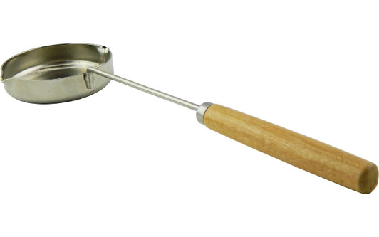 Ladle with wooden handle