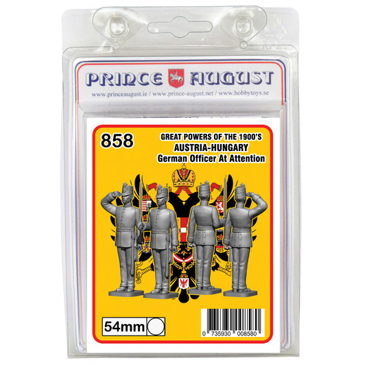 Prince August Great Powers of the 1900's Austria-Hungary German Officer saluting - label