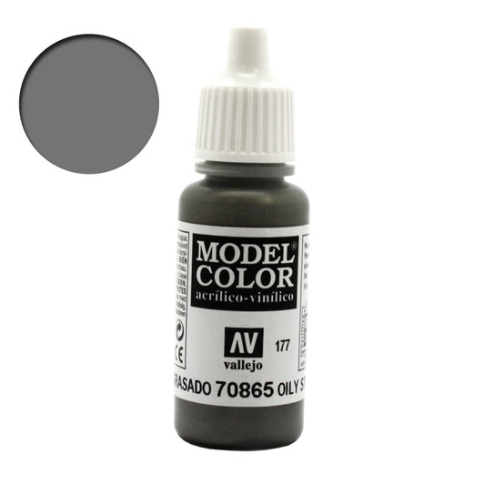 Oily Steel Metallic Vallejo Model Color Paint 70865