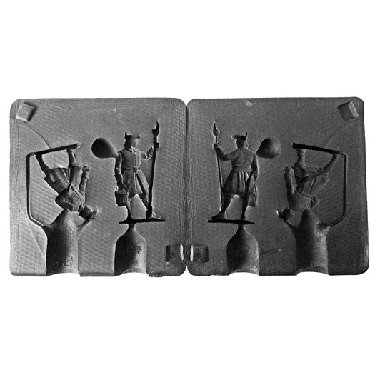 PAS954: Karoliner 2 Artillery Men 40mm Scale Mould #3