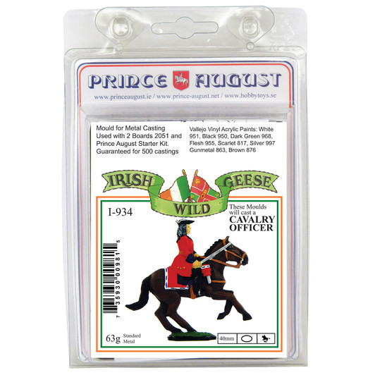 Prince August Gießform – Irish Wild Gänese Drummer & Standard Bearer, Für Metallminiaturen Bis 40 Mm