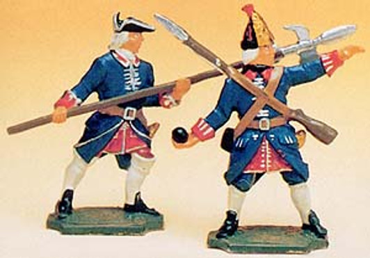French Regiments 1750 halberdier & grenadier
