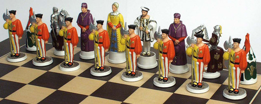 Field of Cloth of Gold Chess set: Francis 1st side