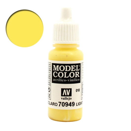 Light Yellow Vallejo Model Color Acrylic Paint 70949