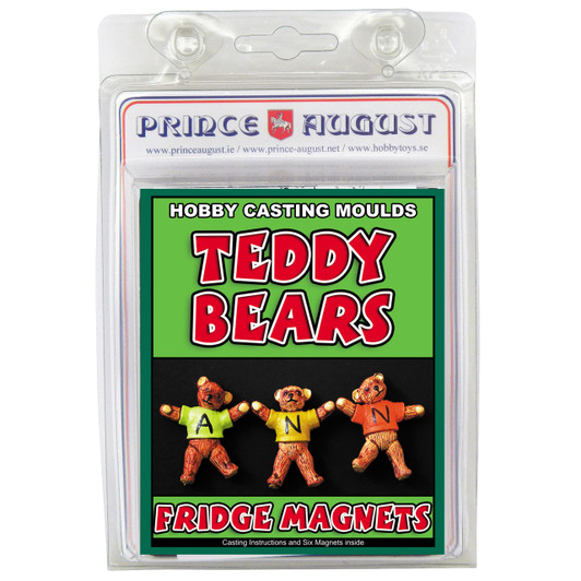 Blister pack with a single mould that allows you to cast 3 Teddy Bears
