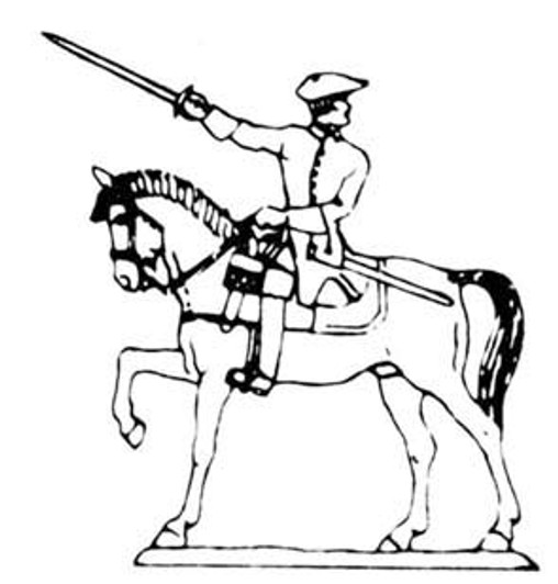 18th Century Cavalry Man with sword up