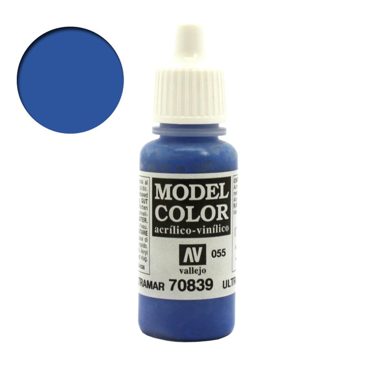 Vallejo Model Color Ultramarine Acrylic Paint 70839