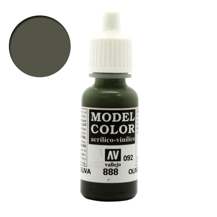 Vallejo Model Color Olive Grey Green Acrylic Paint 70888