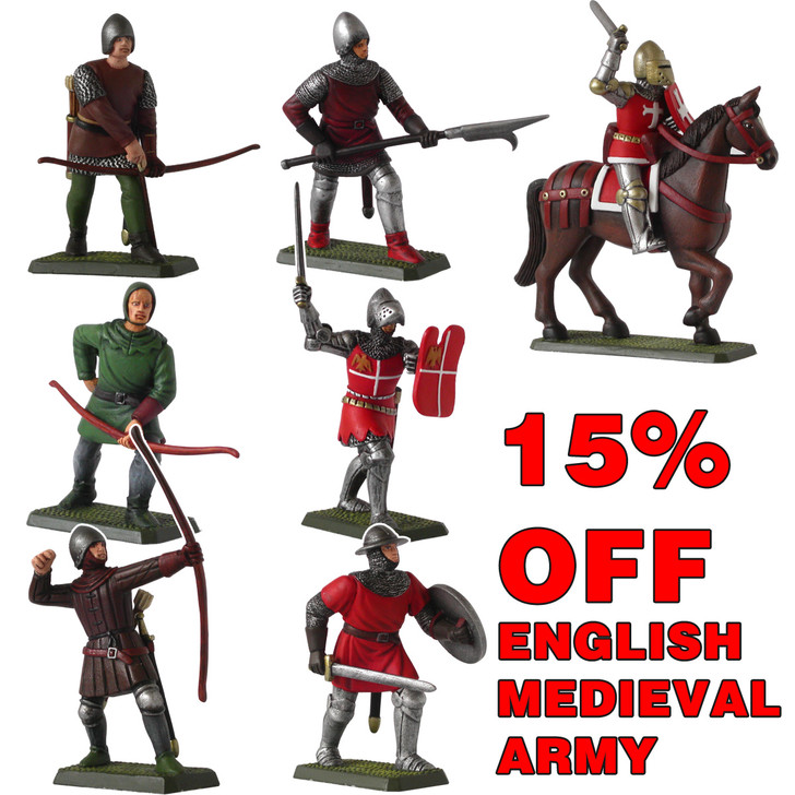 1x New Custom Figurine Medieval Kingdom soldats Knight ARMY MILITARY UK Stock