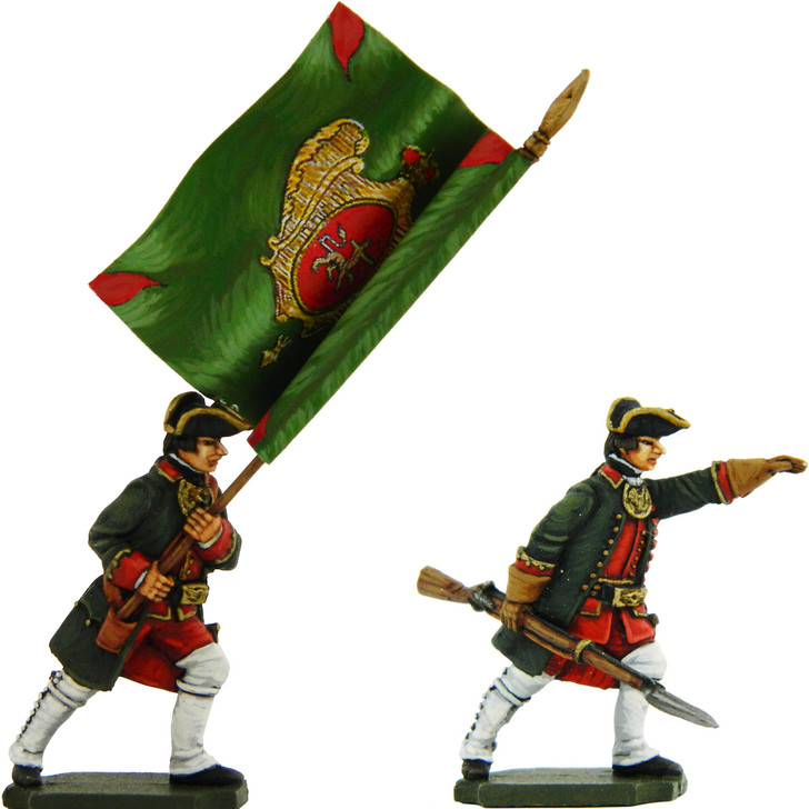 Seven Years War Russian Standard Bearer and Infantry Officer