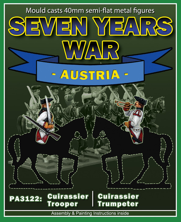 Austrian Cuirassier Trooper and Trumpeter label