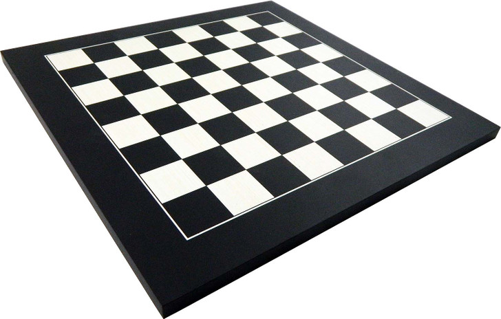 Wooden Chess Board with black and white squares.