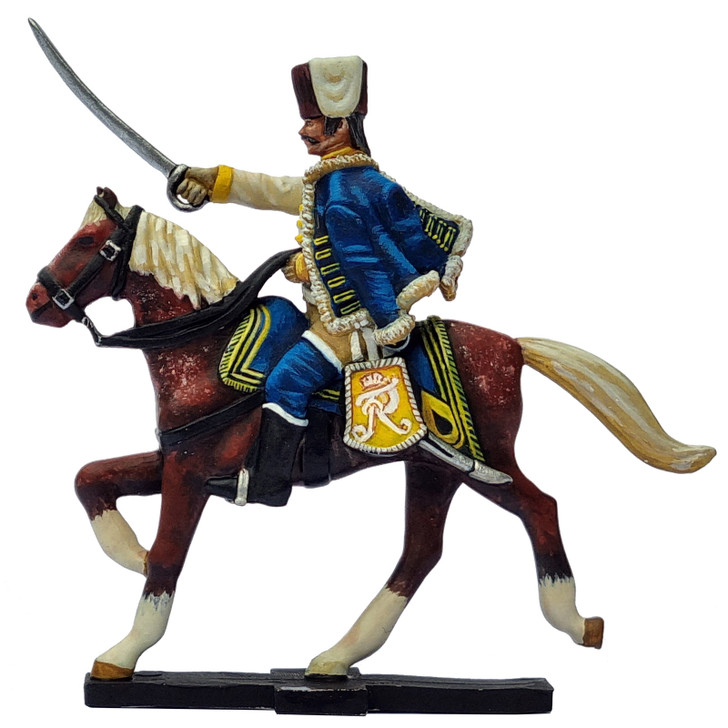 Seven Years War Hussar painted by John Schley.