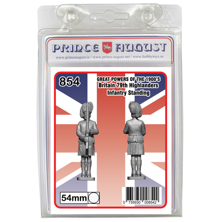 PA854: Britain Cameron Highlander Infantry Standing. - Great Powers of the 1900's Mould