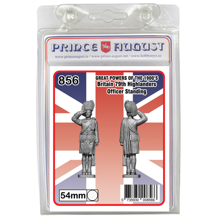 PA856: Britain Cameron Highlander Officer Standing. - Great Powers of the 1900's Mould