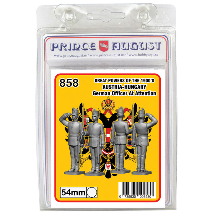 PA858: Austria-Hungary - German Officer at attention - Great Powers of the 1900's Mould
