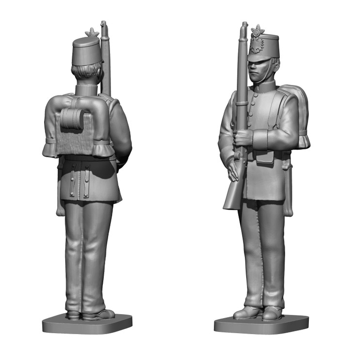 Prince August Great Powers of the 1900's 54mm rubber mould for casting Austria-Hungary German  Infantryman at attention - figures