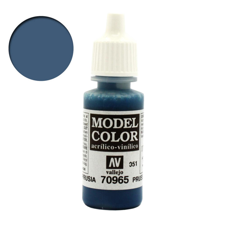 Vallejo Model Color Prussian Blue Acrylic Paint 70965