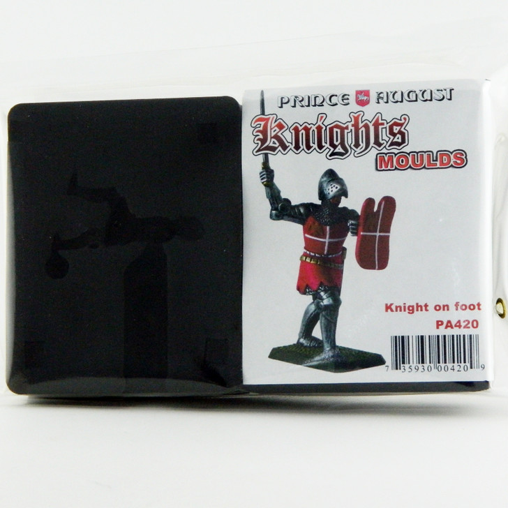 Medieval English Knight on foot mould package.