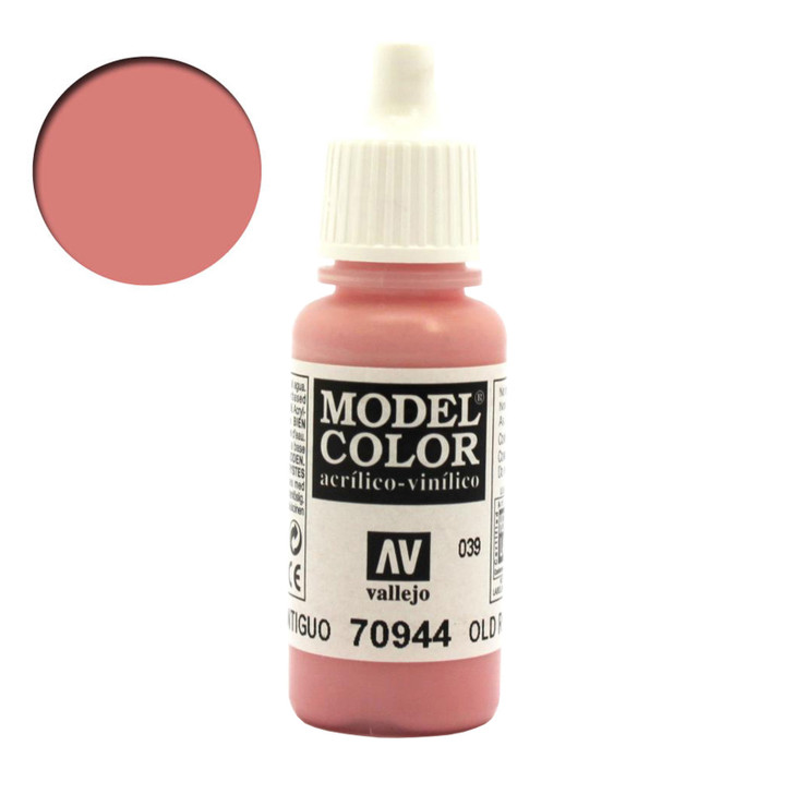 Old Rose Vallejo Model Color Acrylic Paint 70944