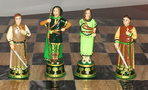 John Lubinski Robin Hood chess pieces