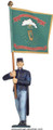 Irish Brigade Union Army Standard bearer pewter figure