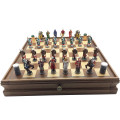 Crusades Chess Set Hand Painted with Wooden Case