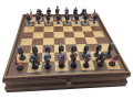 American Civil War Chess set Hand Painted with case