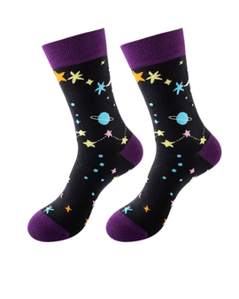 Cosmic Cuties: Moon / Stars Socks, Ladies Cosmic Cuties: Moon / Stars Socks, Cosmic Cuties, Moon And Stars Socks, Ladies Novelty Socks, Cute Space Socks, Fun Patterned Socks, Quirky Socks For Women, Colorful Crew Socks, Gift Socks For Her, Black Socks With Stars, Celestial Socks, Galaxy Socks, Planet Socks, Astronaut Socks, Space Lover Gift, Cosmic Fashion, Starry Night Socks, Cool Socks For Women, Cozy Cotton Socks, Statement Socks, Bold Design Socks, Unique Print Socks, Astronomy Inspired Socks, Outer Space Style, Fun Office Socks, Cozy Homewear, Stellar Socks, Intergalactic Vibes, Moonlight Magic, Astronomical Accessories, Universe Inspired Fashion