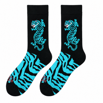 Blue Tiger Socks, Tiger Socks, Blue Tiger Socks, Tiger Print Socks, Tiger Novelty Socks, Tiger Crew Socks, Tiger Stripe Socks, Wild Tiger Socks, Roaring Tiger Socks, Big Cat Socks, Animal Print Socks, Animal Novelty Socks, Jungle Animal Socks, Wildlife Socks, Tiger Lover Gift, Gift For Tiger Lovers, Blue Animal Socks, Black And Blue Socks, Exotic Animal Socks, Fun Pattern Socks, Unique Socks, Men's Novelty Socks, Women's Novelty Socks, Statement Socks, Colourful Socks